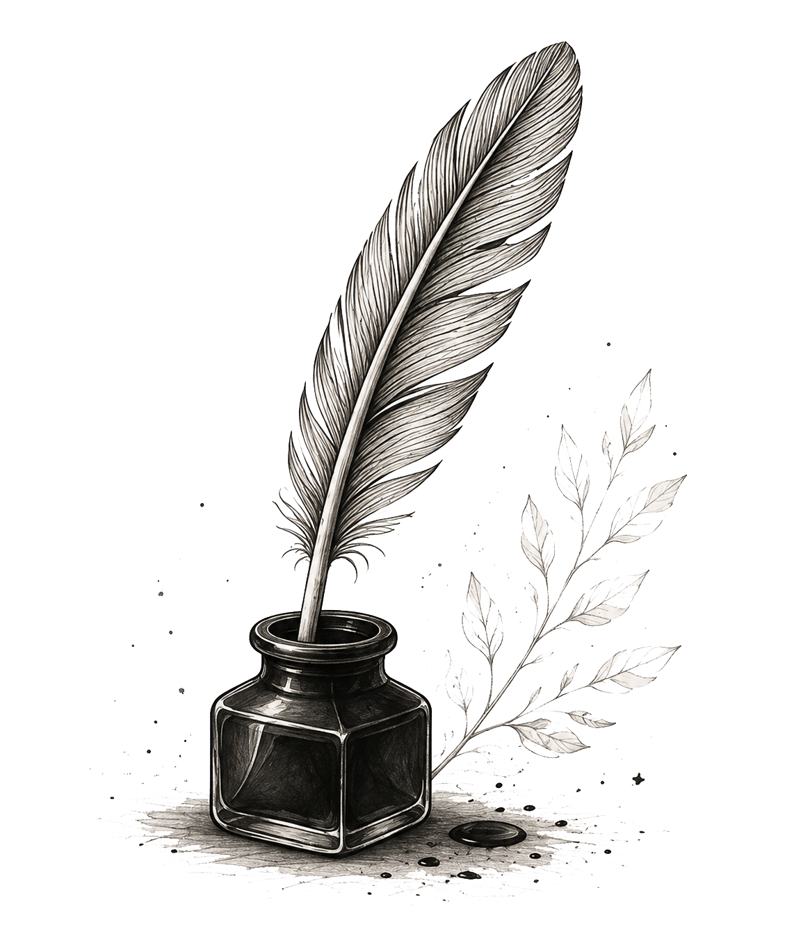 Plume et encrier